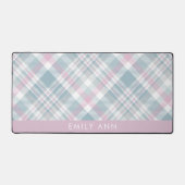 Trendy Kariert Pattern Personalisiert Schreibtischunterlage (Vorderseite)