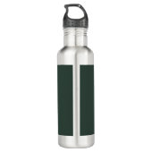 Trendy keltic Grayish Green Modern Name hinzufügen Edelstahlflasche (Rückseite)