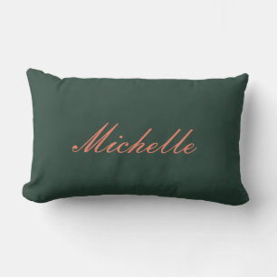 Trendy keltic Green Modern Beruflich Ihren Namen Lendenkissen