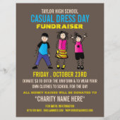 Trendy Kids, Lässig Dress Day Fundraiser Advert Flyer (Vorne)