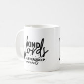 Trendy Kind Words Kaffeetasse (Vorderseite Links)