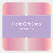 Trendy-Klasse Business-Paket und Siegel-Aufkleber Quadratischer Aufkleber (Vorderseite)