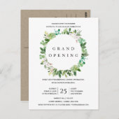 TRENDY KRAFT FOLIAGE FRAME GRAND ÖFFNUNGSZEREMONIE POSTKARTE (Vorne/Hinten)