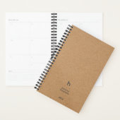 Trendy Kraft Modern Monogram Weekly Planer (Anzeige)