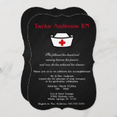 Trendy Krankenpflege-SchulAbschluss-Mitteilung Einladung (Vorne/Hinten)