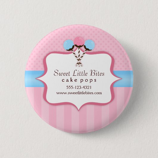 Trendy Kuchen-Pop-Bäckerei Button (Vorderseite)