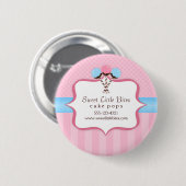 Trendy Kuchen-Pop-Bäckerei Button (Vorne & Hinten)