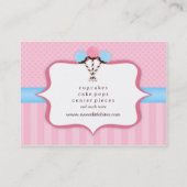 Trendy Kuchen-Pop-Bäckerei-Geschäfts-Karten Visitenkarte (Rückseite)