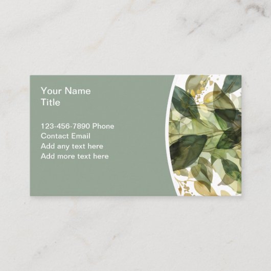 Trendy Ladys Personal Contact Cards Visitenkarte (Vorderseite)