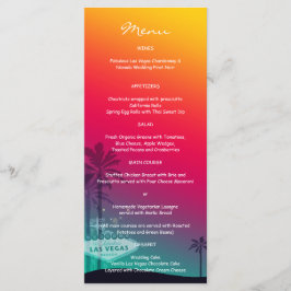 Trendy Las Vegas Wedding Reception Dinner Menus Menükarte