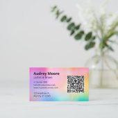 Trendy Lashes Minimalistisches Design Visitenkarte (Stehend Vorderseite)