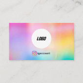 Trendy Lashes Minimalistisches Design Visitenkarte (Rückseite)