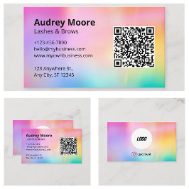 Trendy Lashes Minimalistisches Design Visitenkarte