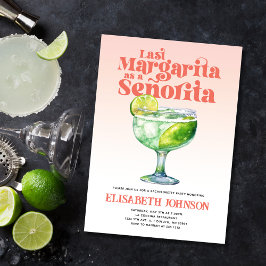 Trendy Last Margarita als Señorita Bachelorette Einladung
