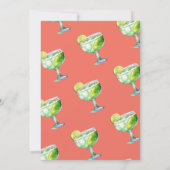 Trendy Last Margarita als Señorita Bachelorette Einladung (Rückseite)