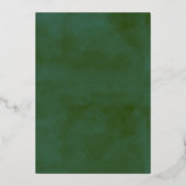 Trendy Laurel Wreath Greenerenery Brautparty Real Folieneinladung (Rückseite)