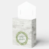 Trendy Laurel Wreath Greenery Baby Shower Geschenkschachtel (Geöffnet)