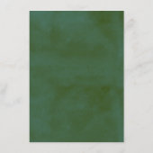 Trendy Laurel Wreath Greenery Baby Shower Hinweiskarte (Rückseite)