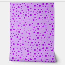 Trendy Lavendel Violett Farbe mit Punkten - Komfor Tapete