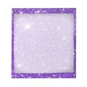 Trendy Lavender Lila Sparkling Glitzer Glitz Notizblock