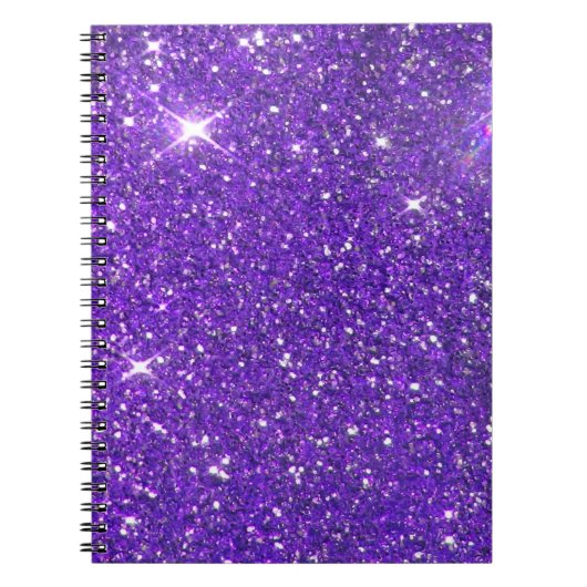 Trendy Lavender Lila Sparkling Glitzer Glitz Notizblock (Vorderseite)