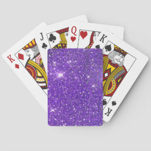 Trendy Lavender Lila Sparkling Glitzer Glitz Spielkarten
