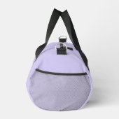 Trendy Lavender Schwarz-weiß Script Monogram Duffle Bag (Rechts)