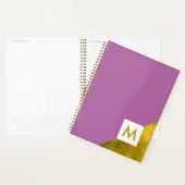 Trendy Lavender und Gold Monogram Planer (Anzeige)
