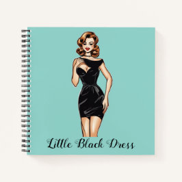 Trendy LBD Notebook - Little Black Dress Journal Notizblock