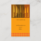 Trendy Leading Edge Kitchen Cooks Koch Knife Visitenkarte (Rückseite)