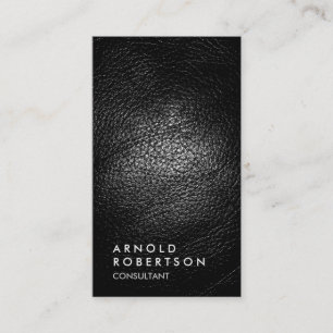 Trendy Leather Effect Consultant Business Card Visitenkarte