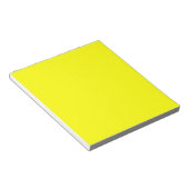 Trendy Lemon Yellow Solid Color | Klassisch Notizblock (angewinkelt)