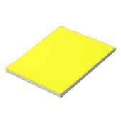 Trendy Lemon Yellow Solid Color | Klassisch Notizblock (Rotiert)