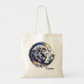 Trendy Leo Watercolor Zodiac Design Tragetasche (Vorne)