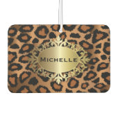 Trendy Leopard Animal Print Autolufterfrischer (Vorderseite)