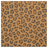 Trendy Leopard Animal Print Black Orange Stoff (Muster)