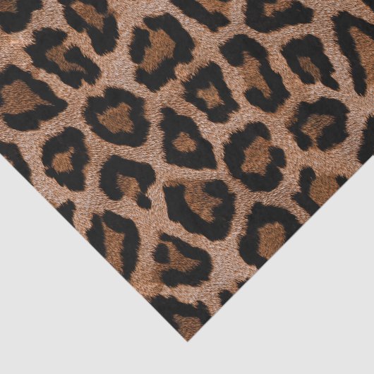 Trendy Leopard Cheetah Animal Print Muster Seidenpapier (Ausschnitt)