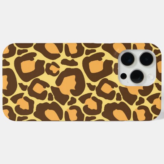Trendy Leopard Print Case-Mate iPhone Hülle (Rückseite (Horizontal))