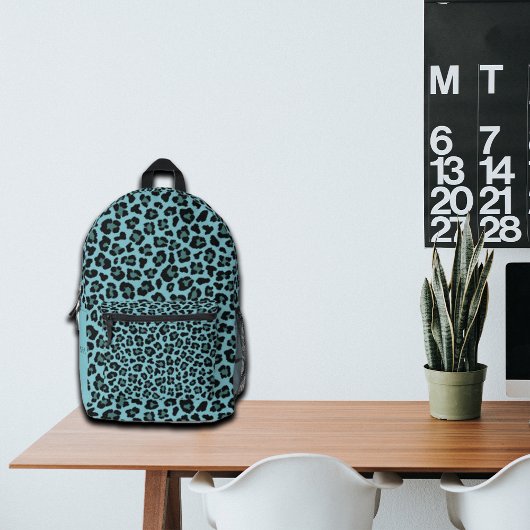 Trendy Leopard Print Individuelle Name Bedruckter Rucksack
