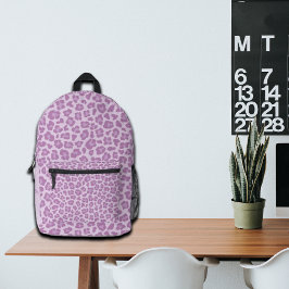 Trendy Leopard Print Individuelle Name Bedruckter Rucksack
