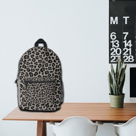Trendy Leopard Print Individuelle Name Bedruckter Rucksack
