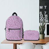 Trendy Leopard Print Individuelle Name Bedruckter Rucksack