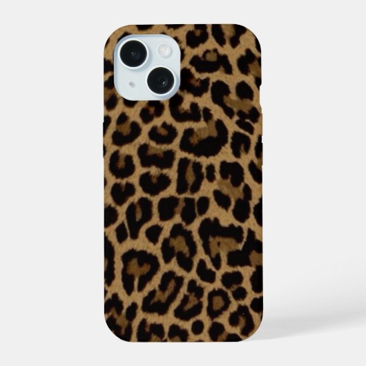 Trendy Leopard Print iPhone Case – Stylish Animal iPhone 15 Hülle (Rückseite)
