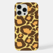 Trendy Leopard Print iPhone Hülle (Rückseite)