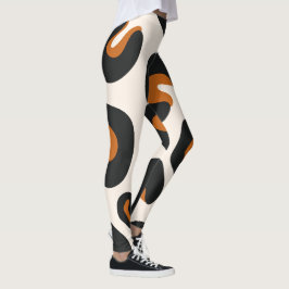 Trendy Leopard Print Leggings - Komfortable und be