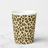 Trendy Leopard Print Pappbecher (Rechts)