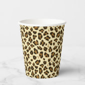 Trendy Leopard Print Pappbecher (Vorderseite)