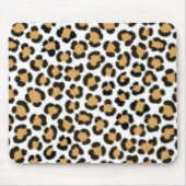 Trendy Leopard simuliertes Pelzeffektmuster Mousepad (Vorne)