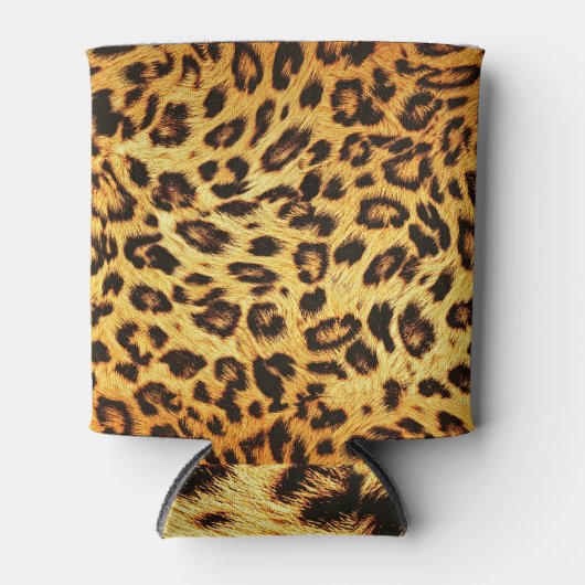 Trendy Leopard: Skin Design Pattern. Dosenkühler (Vorderseite)