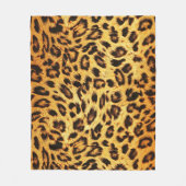 Trendy Leopard: Skin Design Pattern. Fleecedecke (Vorderseite)